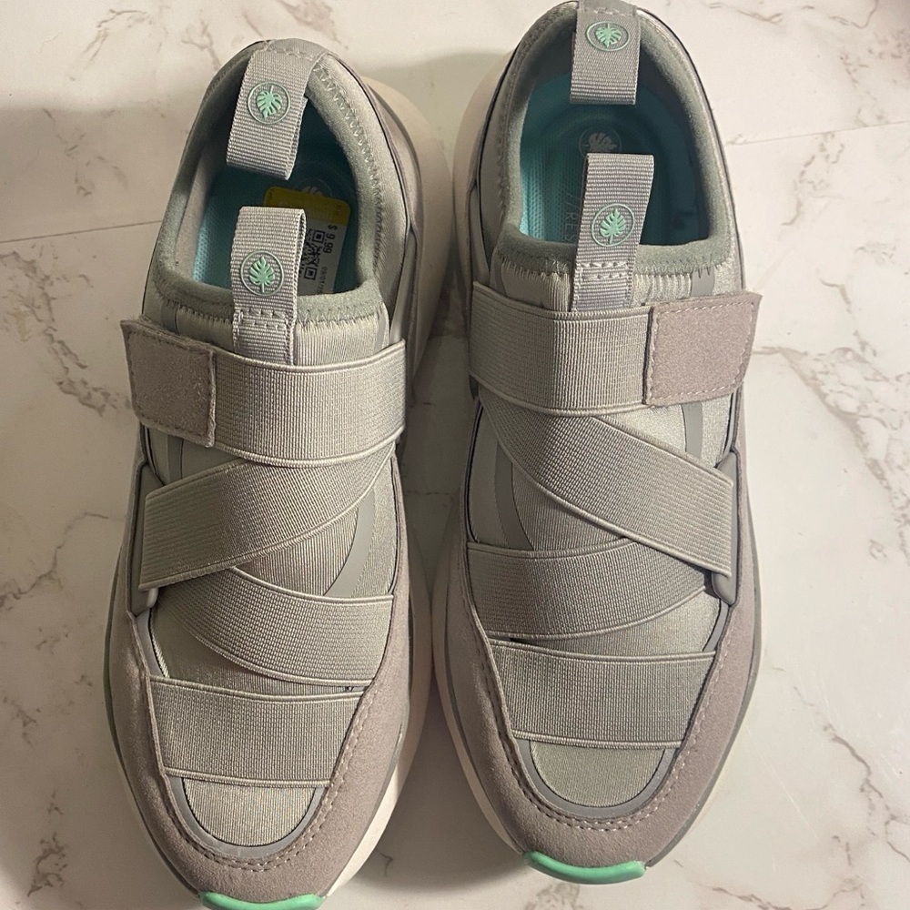 Nurture by Lamaze Gray and Green Sneakers